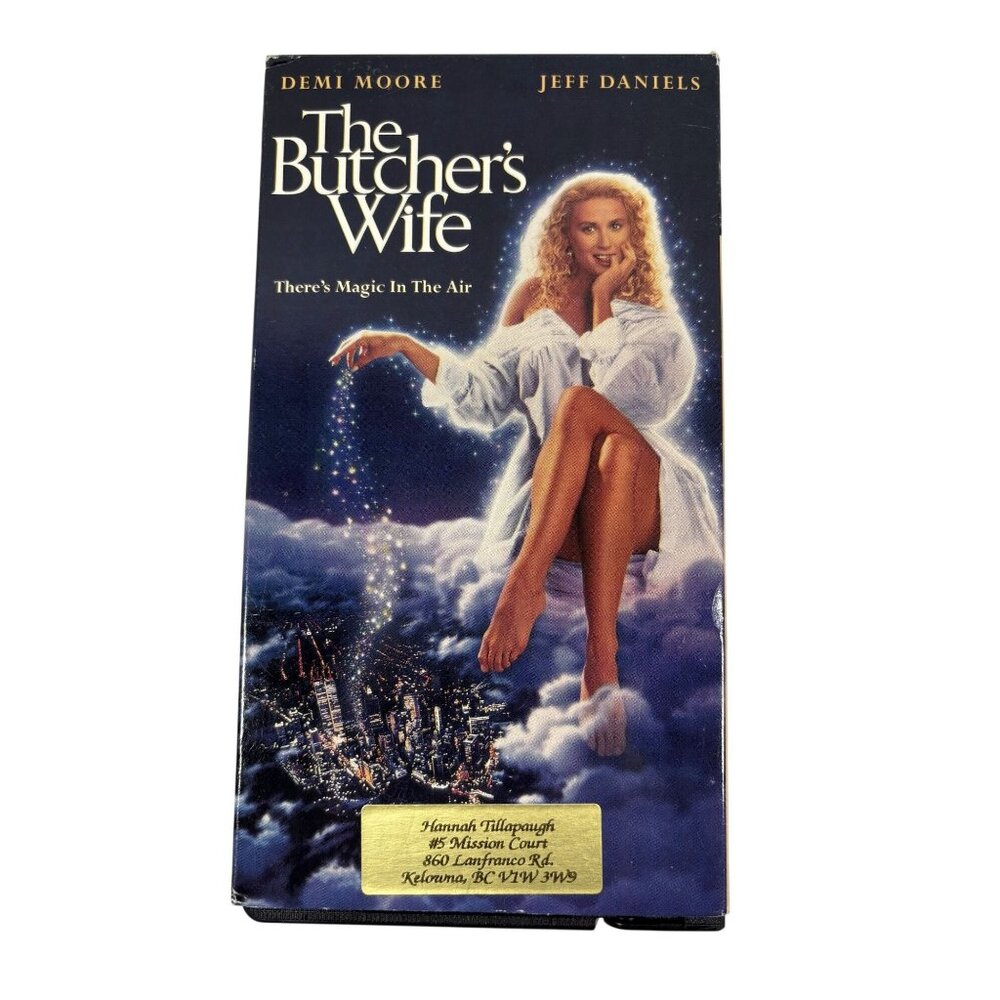 The Butchers Wife VHS Demi Moore & Jeff Daniels 1991 Paramount Comedy Romance PG